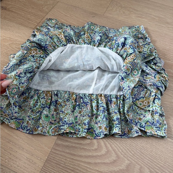 Zara Floral Satin Skirt - Picture 2 of 4